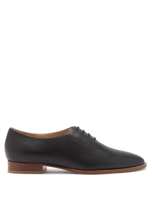 Matchesfashion.com Gabriela Hearst - Collins Leather Derby Shoes - Womens - Black