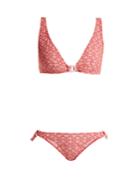 Lisa Marie Fernandez Melissa D-ring Seersucker Bikini