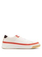 Matchesfashion.com Buscemi - Prodigy Low Top Leather And Suede Trainers - Mens - Red White