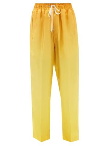 F.r.s - For Restless Sleepers - Jeff Silk-satin Pyjama Trousers - Womens - Yellow Gold