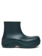 Bottega Veneta - The Puddle Biodegradable-rubber Ankle Boots - Womens - Dark Green