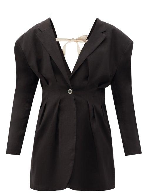 Matchesfashion.com Jacquemus - Camargue Hourglass Single-breasted Blazer - Womens - Black
