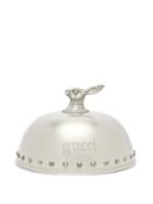 Unisex Homeware Gucci - Rabbit-head Silver-plated Cloche - Silver
