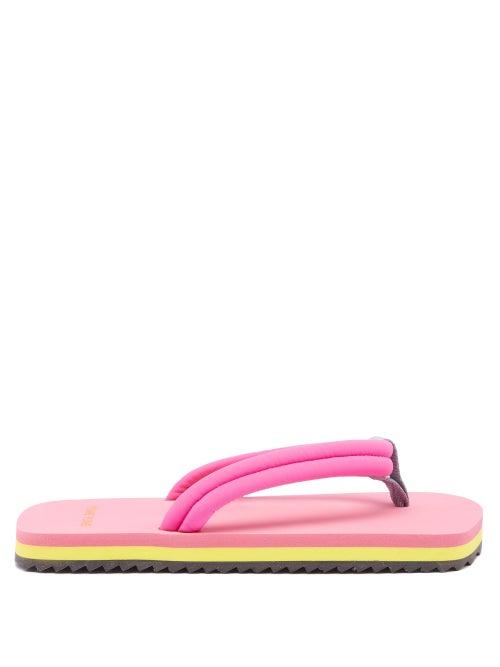 Ladies Shoes Yume Yume - Xigy Padded Nylon And Foam Slides - Womens - Fuchsia