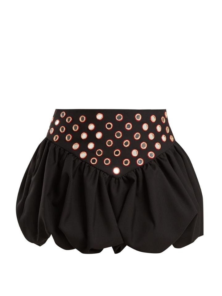 Saint Laurent Bubble-hem Mini Skirt