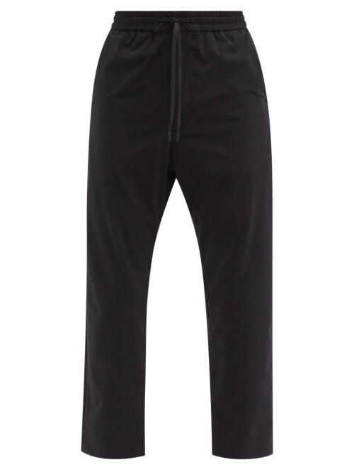 Matchesfashion.com Snow Peak - Drawstring-waist Shell Straight-leg Trousers - Mens - Black