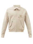 Nick Fouquet - Ubbo Cactus-embroidered Twill Harrington Jacket - Mens - Grey