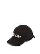 Matchesfashion.com Versace - Logo Embroidered Cotton Cap - Mens - Black