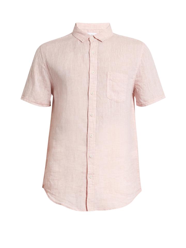 Onia Jack Short-sleeved Linen Shirt