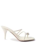 Neous - Venus Crystal-embellished Leather Sandals - Womens - White