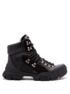 Gucci Journey Leather Hiking Boots