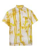 Matchesfashion.com Bode - Bamboo Print Voile Bowling Shirt - Mens - White