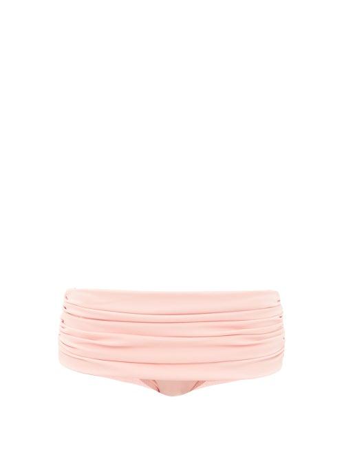 Matchesfashion.com Norma Kamali - Bill Low Rise Bikini Briefs - Womens - Pink