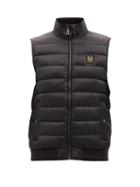 Belstaff - Circuit Logo-patch Quilted-shell Down Gilet - Mens - Black