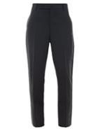 Matchesfashion.com Rick Owens Drkshdw - Side-stripe Slim-leg Crepe Trousers - Womens - Black