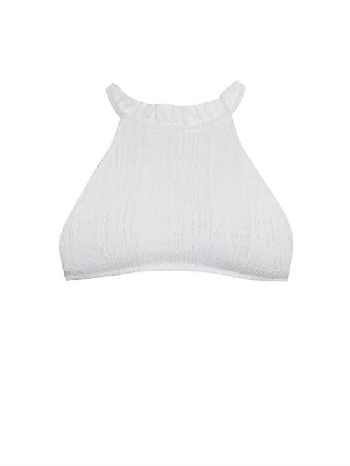 Made By Dawn Elizabeth Ruffle-trim Bikini Top