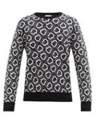 Matchesfashion.com Moncler - Logo-jacquard Cotton Sweater - Mens - Navy