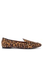 Matchesfashion.com Aquazzura - Purist Leopard Print Suede Loafers - Womens - Leopard