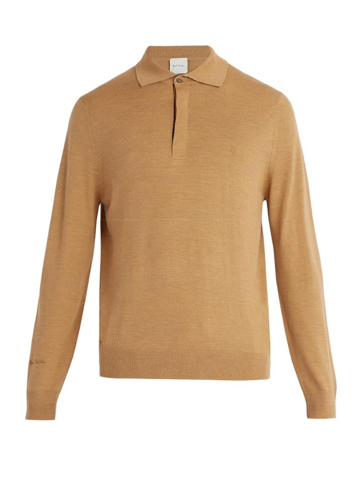 Paul Smith Fine-knit Wool Polo Shirt