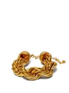 Matchesfashion.com Jacquemus - Le Bracelet Braided Metal Bracelet - Womens - Gold