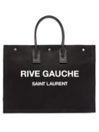 Matchesfashion.com Saint Laurent - Rive Gauche Canvas Tote - Mens - Black