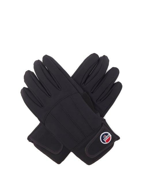 Fusalp - Glacier Softshell And Leather Ski Gloves - Mens - Black