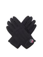 Fusalp - Glacier Softshell And Leather Ski Gloves - Mens - Black