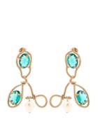 Marni Crystal-embellished And Resin Drop Earrings