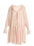 See By Chloé Ruffled Stretch Gauze-jersey Dress