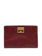 Matchesfashion.com Givenchy - Gv Leather Clutch - Womens - Burgundy