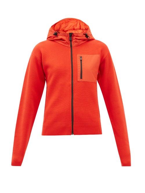Aztech Mountain - Matterhorn Zipped Technical-wool Hooded Cardigan - Womens - Red