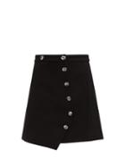 Matchesfashion.com Tibi - Anson A Line Mini Skirt - Womens - Black