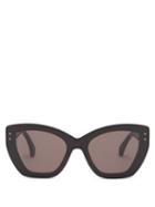 Matchesfashion.com Alaa Eyewear - Oversized Cat-eye Acetate Sunglasses - Womens - Black