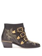 Matchesfashion.com Chlo - Susanna Leather Ankle Boots - Womens - Black