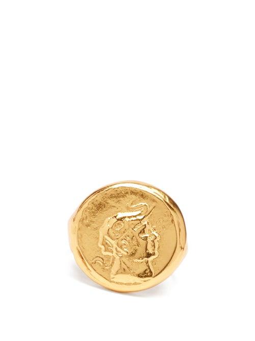 Matchesfashion.com Dear Letterman - Ahdeem 22kt Gold-vermeil Signet Ring - Mens - Gold