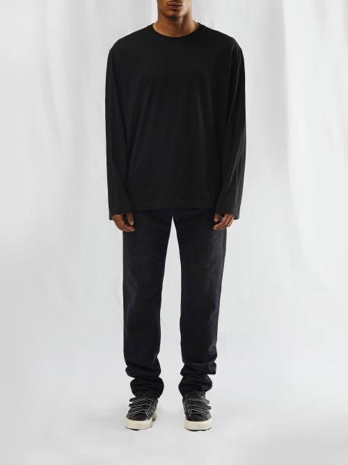 The Row - Enriques Jersey Long-sleeved T-shirt - Mens - Black