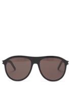 Matchesfashion.com Saint Laurent - Aviator Acetate Sunglasses - Mens - Black