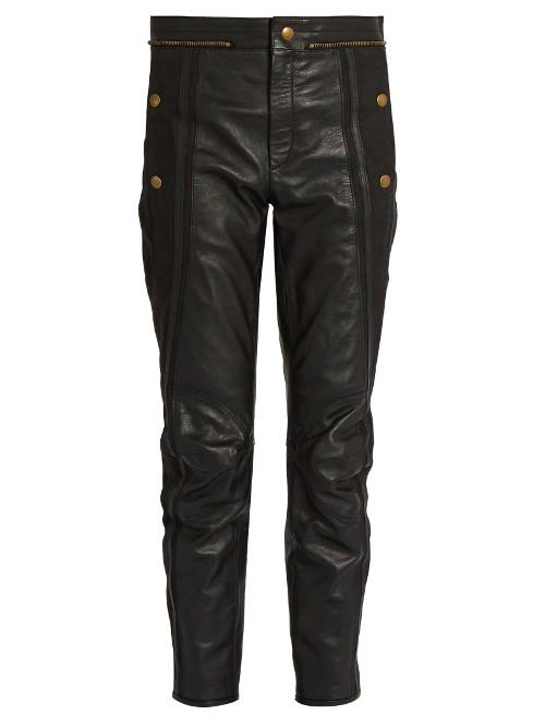 Chloé Cropped Leather Trousers