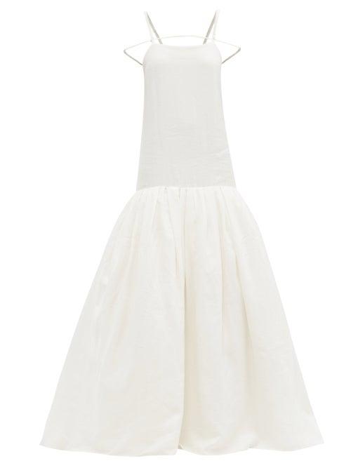 Matchesfashion.com Jacquemus - Amour Mermaid-hem Linen Maxi Dress - Womens - Ivory