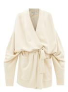 Raey - Responsible-cashmere Belted Wrap Cardigan - Womens - Ivory