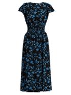 Rebecca Taylor Open-shoulder Silk-chiffon Dress