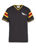 Matchesfashion.com Gucci - Shark Print V Neck T Shirt - Mens - Black