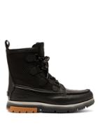 Matchesfashion.com Sorel - Atlis Caribou Leather Snow Boots - Mens - Black