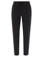 Ladies Activewear Falke - Competitor Drawstring-waist Technical Track Pants - Womens - Black