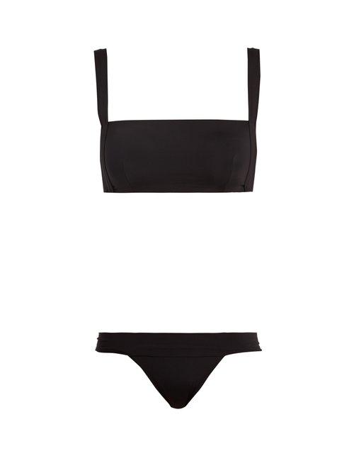 Matchesfashion.com Haight - Beca Square Neck Bikini - Womens - Black
