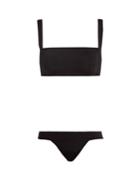 Matchesfashion.com Haight - Beca Square Neck Bikini - Womens - Black