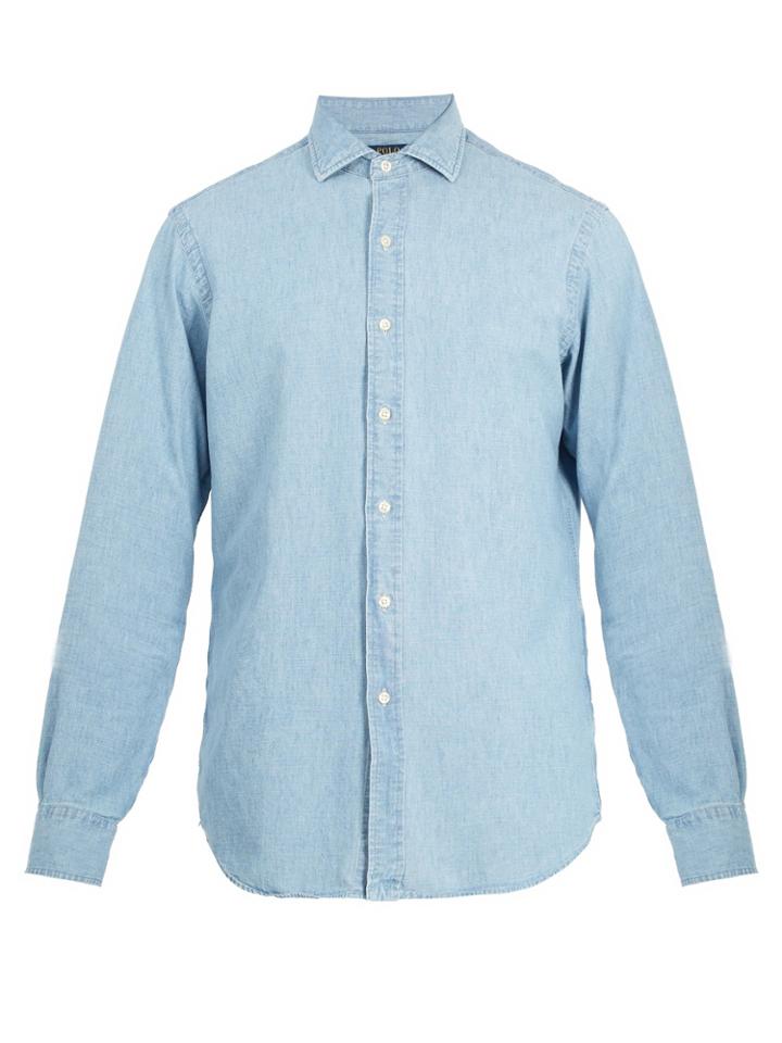 Polo Ralph Lauren Spread-collar Cotton-chambray Shirt