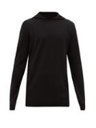 Matchesfashion.com Rick Owens - Boiled Cashmere Hooded Sweatshirt - Mens - Black