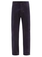 Matchesfashion.com Ymc - Padre Cotton-blend Twill Trousers - Mens - Navy