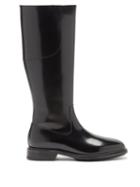A.p.c. - Charlie Leather Knee-high Boots - Womens - Black